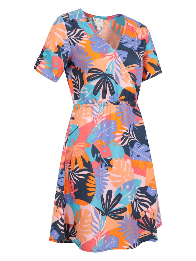 Mountain Warehouse Pink Sahara Printed Wrap Dress - Image 2 of 6