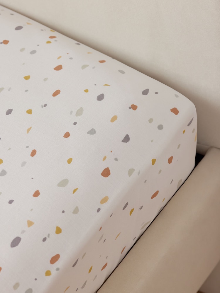 Terrazzo Printed Fitted Sheet - Image 2 of 4