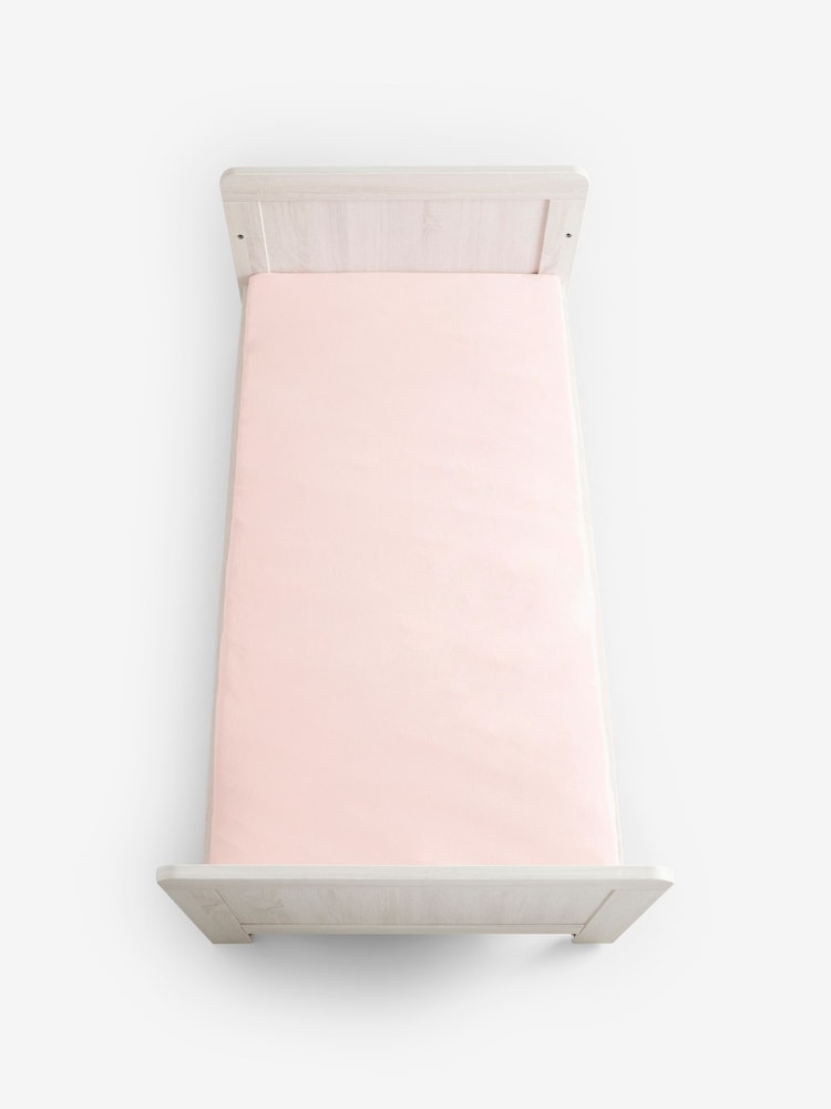 2 Pack Modern Pink 100% Cotton Jersey Baby Fitted Sheets - Image 3 of 8