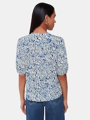 Whistles White Flaming Leopard Print Jessie Blouse - Image 2 of 5