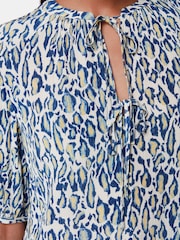 Whistles White Flaming Leopard Print Jessie Blouse - Image 3 of 5