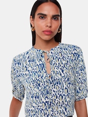 Whistles White Flaming Leopard Print Jessie Blouse - Image 4 of 5
