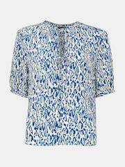 Whistles White Flaming Leopard Print Jessie Blouse - Image 5 of 5