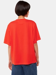 Whistles Red Relaxed 100% Cotton T-Shirt - Image 2 of 5