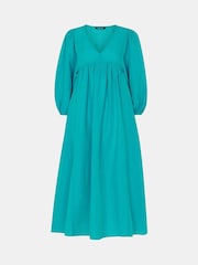 Whistles Blue Gloria Linen Blend Dress - Image 5 of 5