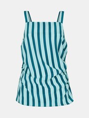 Whistles Blue Emily Tonal Stripe Top - Image 5 of 5