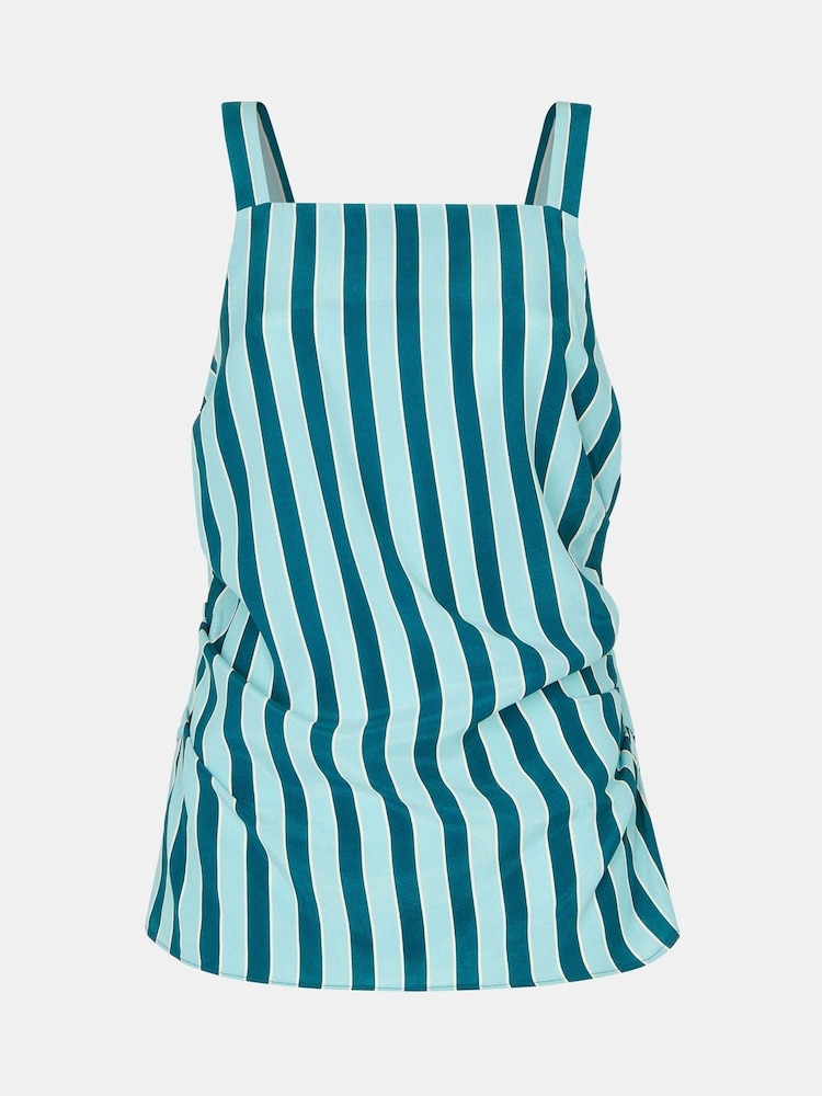 Whistles Blue Emily Tonal Stripe Top - Image 5 of 5 Whistles Blue Emily Tonal Stripe Top - Image 5 of 5