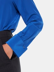 Whistles Blue Ultimate Silk Shirt - Image 3 of 5