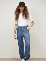 Apricot Blue Lia Denim Joggers - Image 1 of 5