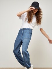 Apricot Blue Lia Denim Joggers - Image 2 of 5