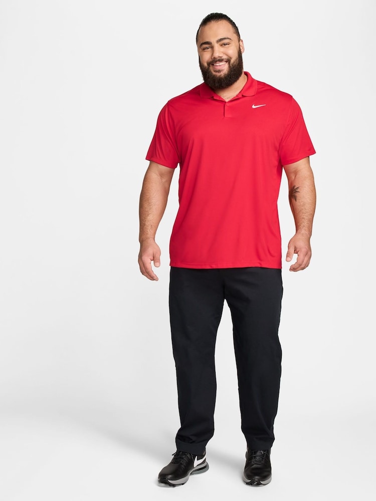 Nike University Red Dri-FIT Victory Golf Polo Shirt - Image 8 of 8