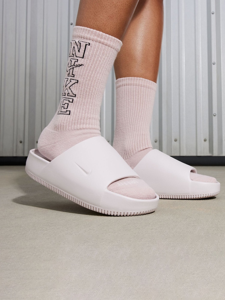 Nike Pink Calm Sandals - Image 1 of 10