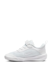 Nike White White Junior Omni Multi Court Trainers - Image 4 of 11