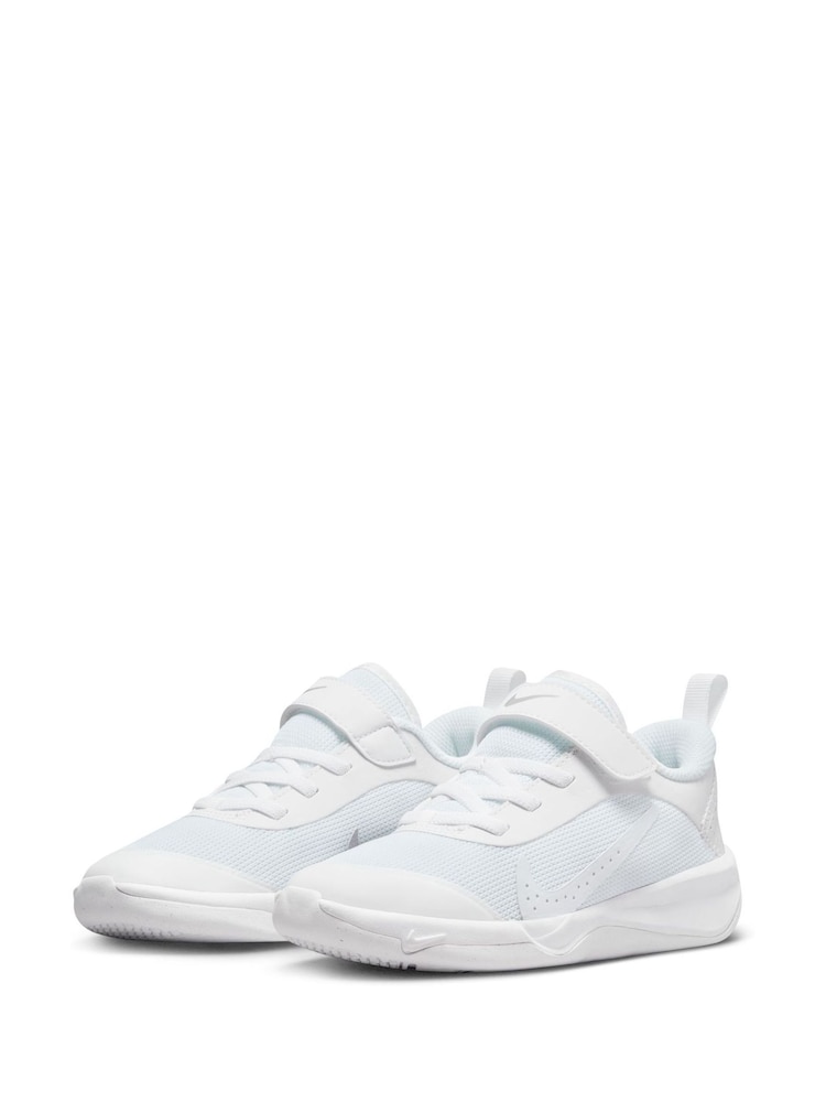 Nike White White Junior Omni Multi Court Trainers - Image 5 of 11