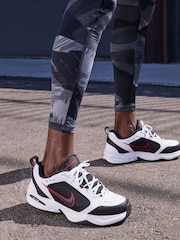 Nike Red/White Air Monarch IV Gym Trainers - Image 1 of 10