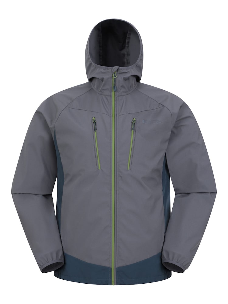 Mountain Warehouse Grey Mens Ambit Lightweight Softshell Jacket - Image 1 of 5