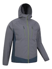 Mountain Warehouse Grey Mens Ambit Lightweight Softshell Jacket - Image 3 of 5