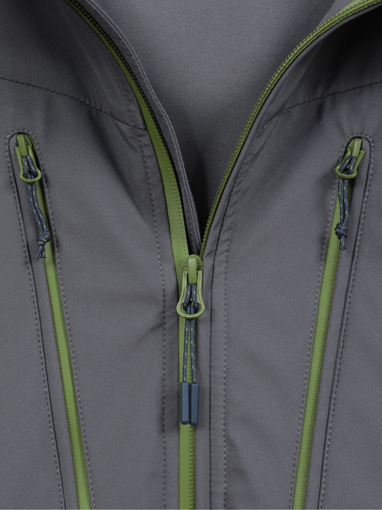 Mountain Warehouse Grey Mens Ambit Lightweight Softshell Jacket - Image 5 of 5