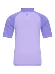 Mountain Warehouse Purple Kids Short Sleeved Rash Vest - Image 3 of 5