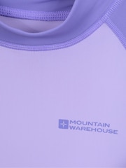Mountain Warehouse Purple Kids Short Sleeved Rash Vest - Image 5 of 5