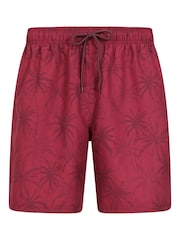 Mountain Warehouse Purple Mens Aruba Printed Quick Drying Swimshorts with UV Max Protection - Image 1 of 6