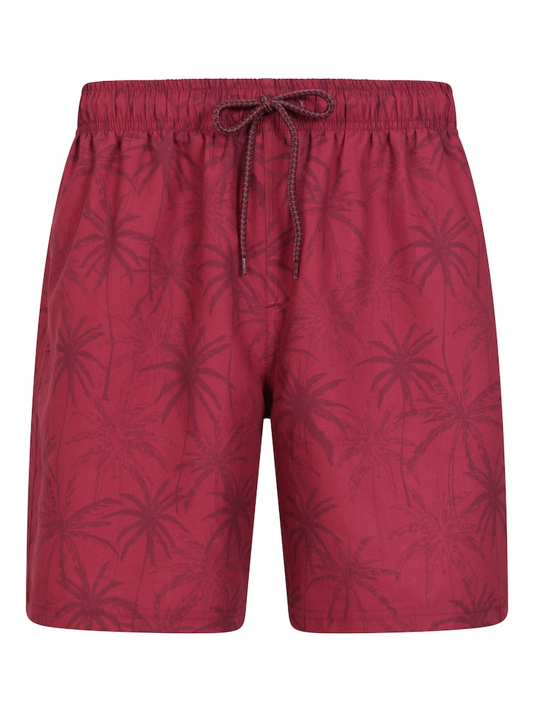Mountain Warehouse Purple Mens Aruba Printed Quick Drying Swimshorts with UV Max Protection - Image 1 of 6