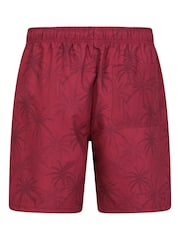 Mountain Warehouse Purple Mens Aruba Printed Quick Drying Swimshorts with UV Max Protection - Image 2 of 6
