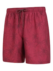 Mountain Warehouse Purple Mens Aruba Printed Quick Drying Swimshorts with UV Max Protection - Image 4 of 6