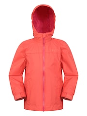 Rdeče-roza - Mountain Warehouse otroška nepremočljiva jakna Torrent - Slika 1 iz 5
