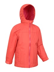 Rdeče-roza - Mountain Warehouse otroška nepremočljiva jakna Torrent - Slika 2 iz 5