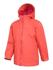Rdeče-roza - Mountain Warehouse otroška nepremočljiva jakna Torrent - Slika 4 iz 5