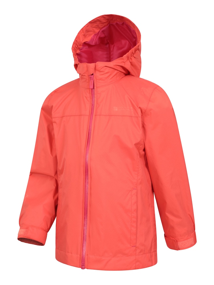 Mountain Warehouse Berry Pink Kids Torrent Waterproof Jacket - Image 4 of 5