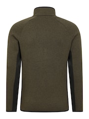 Mountain Warehouse Green Treston Mens Quarter Zip Fleece - Image 2 of 5