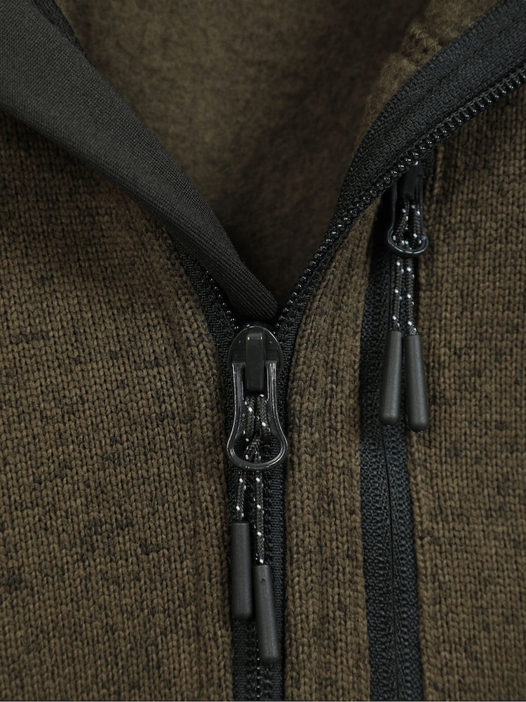 Mountain Warehouse Green Treston Mens Quarter Zip Fleece - Image 5 of 5