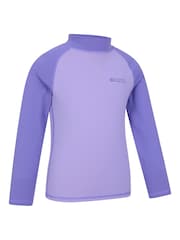 Mountain Warehouse Purple Kids Long Sleeved Rash Vest - Image 2 of 5