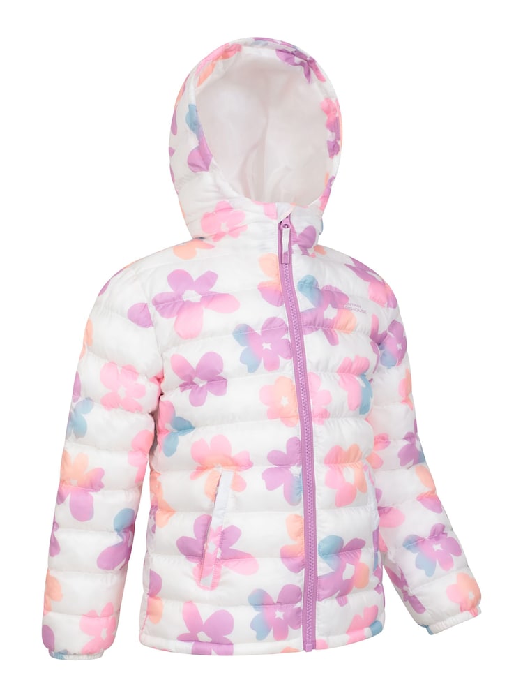 Mountain Warehouse Pink Seasons Kids Printed Water-Resistant Padded Jacket - Image 2 of 5