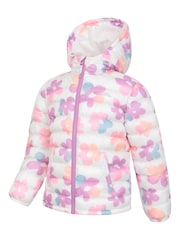 Mountain Warehouse Pink Seasons Kids Printed Water-Resistant Padded Jacket - Image 4 of 5