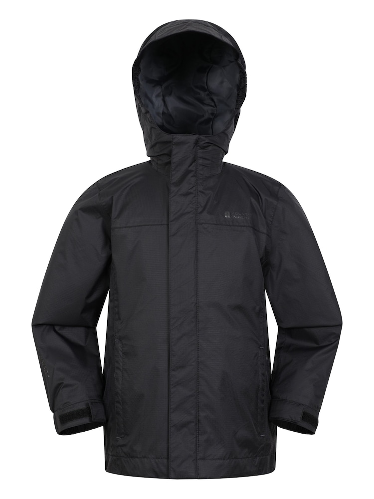 Schwarz - Mountain Warehouse Kids Torrent Wasserdichte Jacke - Bild 1 von 5 Schwarz - Mountain Warehouse Kids Torrent Wasserdichte Jacke - Bild 1 von 5