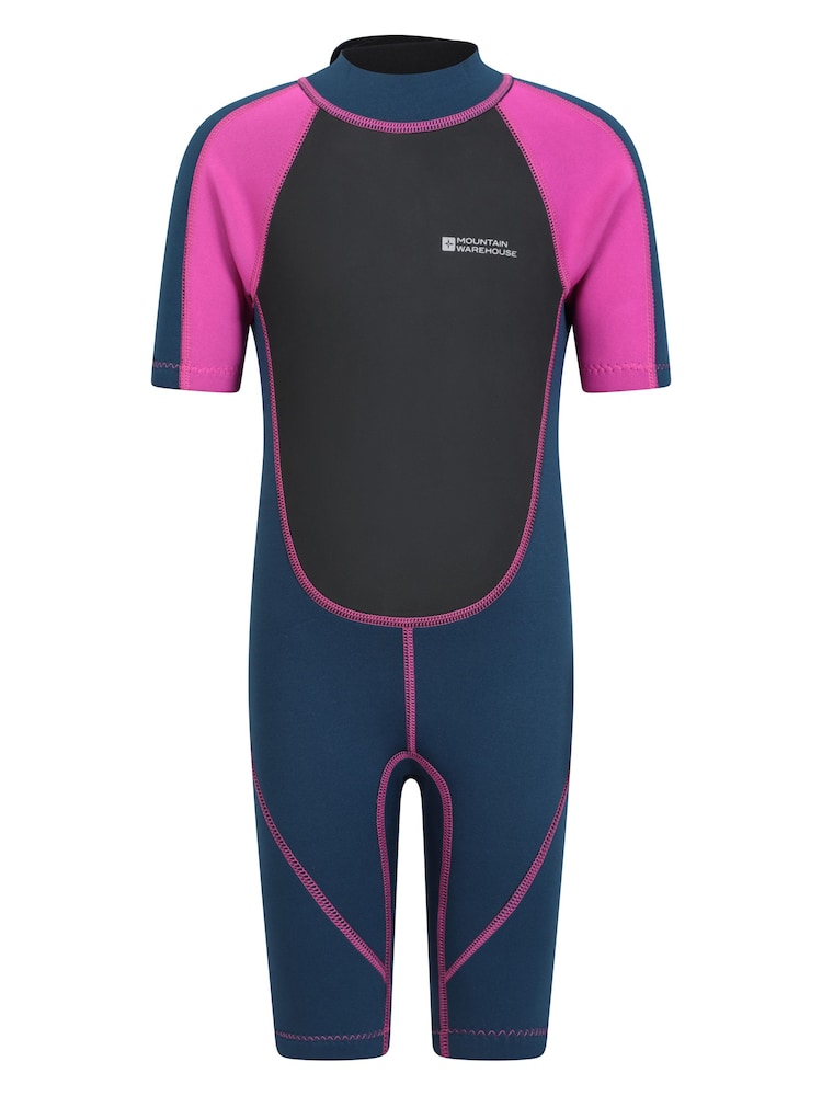 Mountain Warehouse Pink Kids Shorty 2.5/2mm Wetsuit - Image 1 of 7