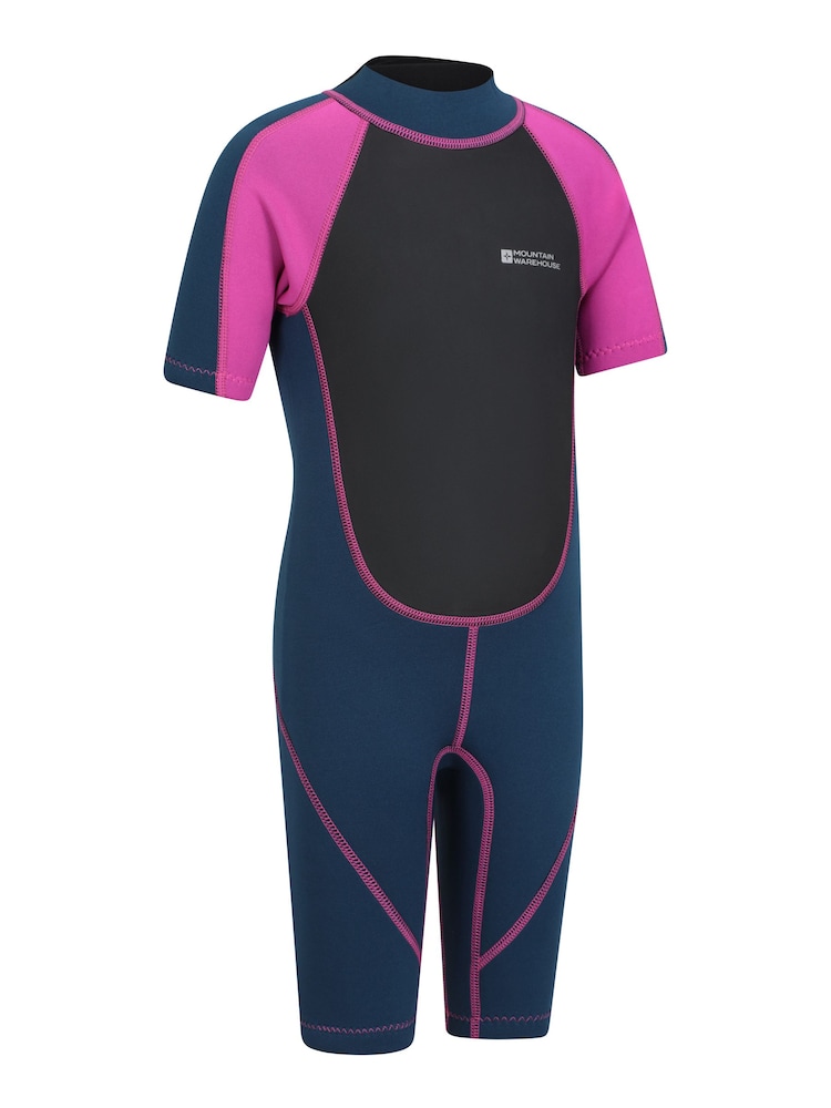 Mountain Warehouse Pink Kids Shorty 2.5/2mm Wetsuit - Image 2 of 7