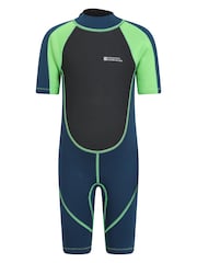 Mountain Warehouse Green Kids Shorty 2.5/2mm Wetsuit - Image 1 of 7