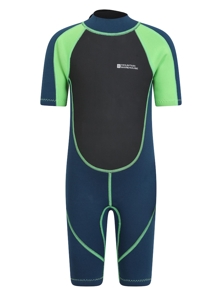 Mountain Warehouse Green Kids Shorty 2.5/2mm Wetsuit - Image 1 of 7