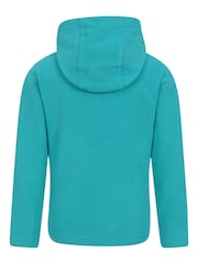 Aqua Blue - Mountain Warehouse Kids Camber II Fleece Hoodie - Imagen 3 de 5