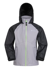 Mountain Warehouse Grey Torrent II Kids Waterproof Jacket - Image 1 of 6