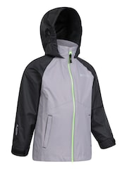 Mountain Warehouse Grey Torrent II Kids Waterproof Jacket - Image 2 of 6