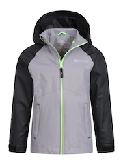 Mountain Warehouse Grey Torrent II Kids Waterproof Jacket - Image 4 of 6