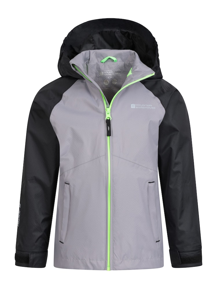 Mountain Warehouse Grey Torrent II Kids Waterproof Jacket - Image 4 of 6