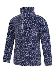 Mountain Warehouse Blue Endeavour Kids Printed Half Zip Fleece - Image 4 of 5