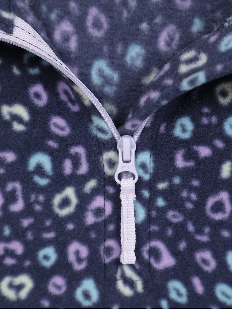 Mountain Warehouse Blue Endeavour Kids Printed Half Zip Fleece - Image 5 of 5
