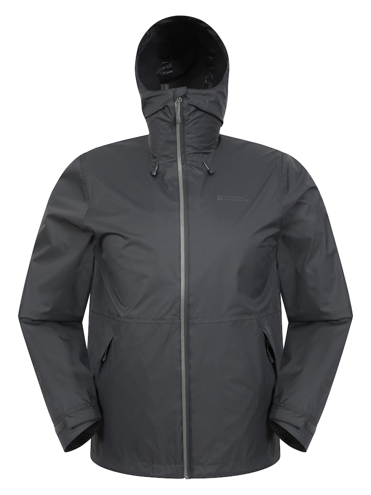 Mountain Warehouse Grey Mens Swerve Packaway Waterproof Jacket - Image 1 of 5